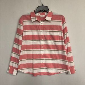 Jaclyn Smith Women Blouse Top Button Shirt Size Large B168 -26